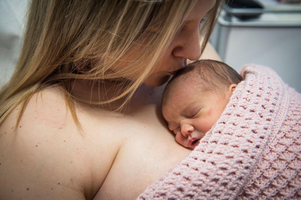 Mama en baby: huidcontact na de bevalling
