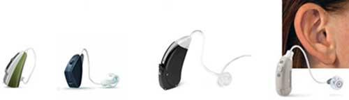 Mini-hoorapparaten achter het oor
