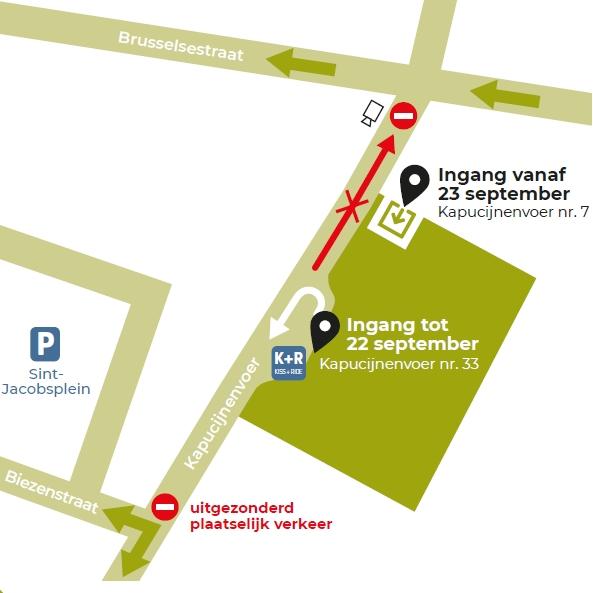 Nieuw ingang vanaf 23 september.