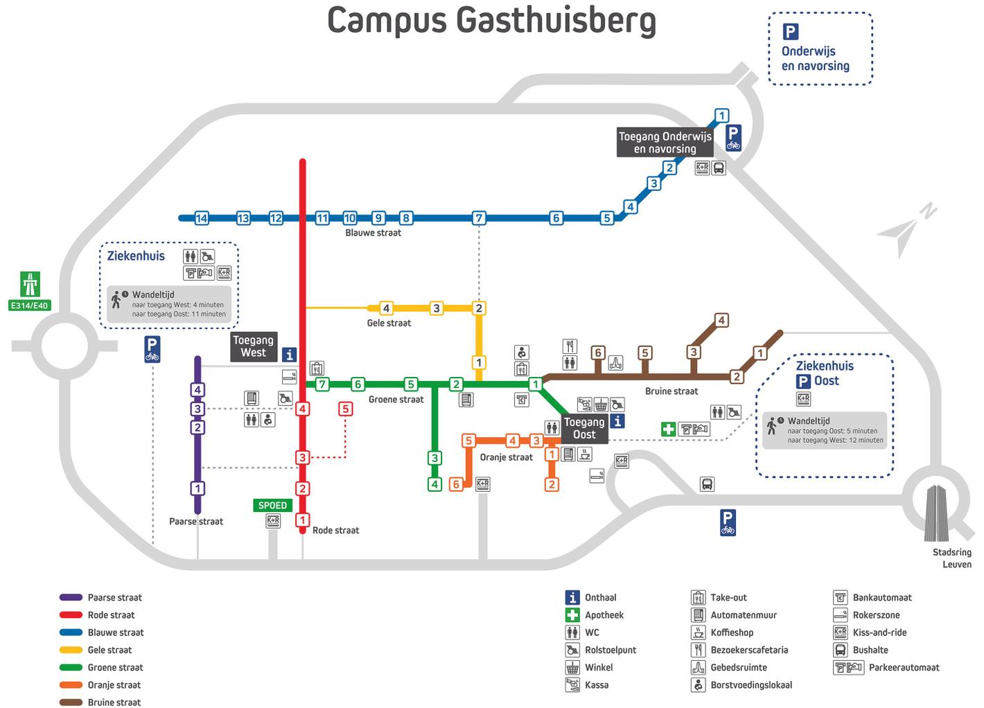 Welkom In Stadswijk Gasthuisberg UZ Leuven   Campusplan 