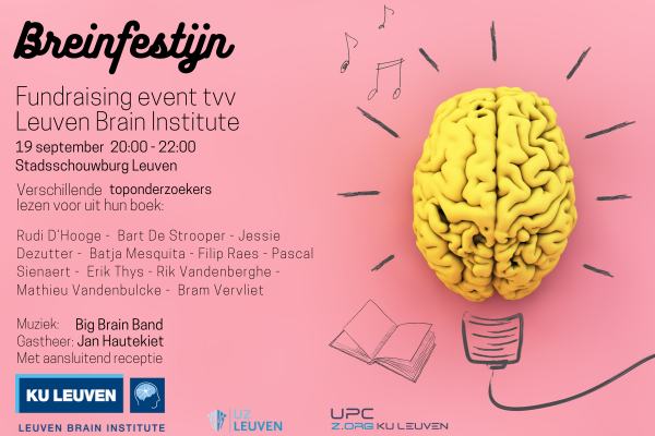 affiche van het Breinfestijn fundraising event