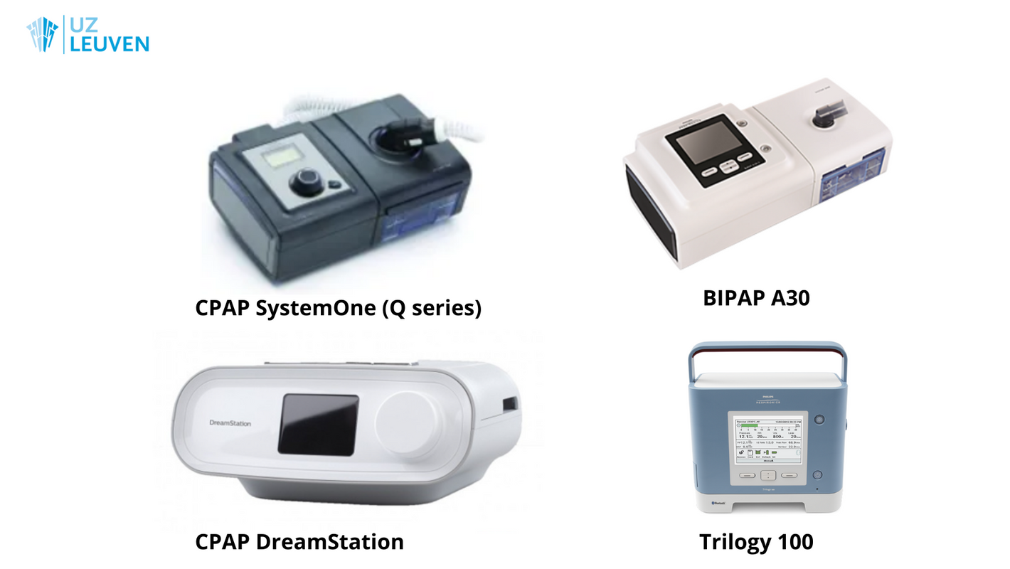 CPAP-apparaten en ventilatoren Philips